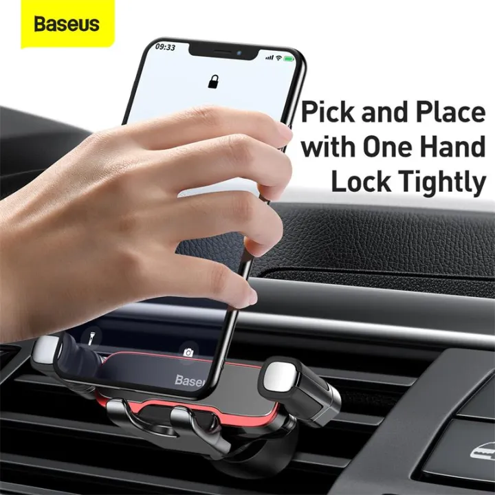 Baseus Car Phone Holder for Car Air Vent Mount - Image 3