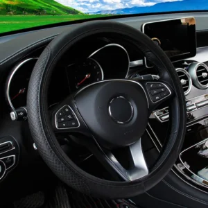 Universal Car Steering Wheel Cover Leather Anti Slip Breathable Protection Cover for 37-38cm Steering Wheel Protector Car Styling Auto Interior Accessories