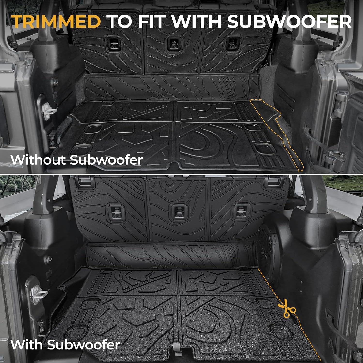 Cargo Mat for 2021-2025 2026 Jeep Wrangler JL 4XE Accessories - Image 2
