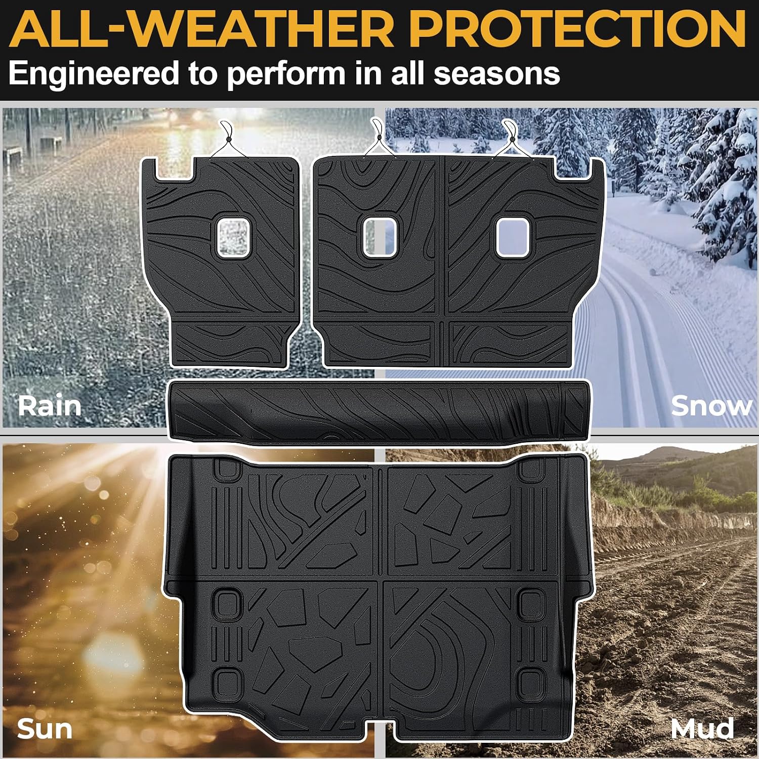 Cargo Mat for 2021-2025 2026 Jeep Wrangler JL 4XE Accessories - Image 3