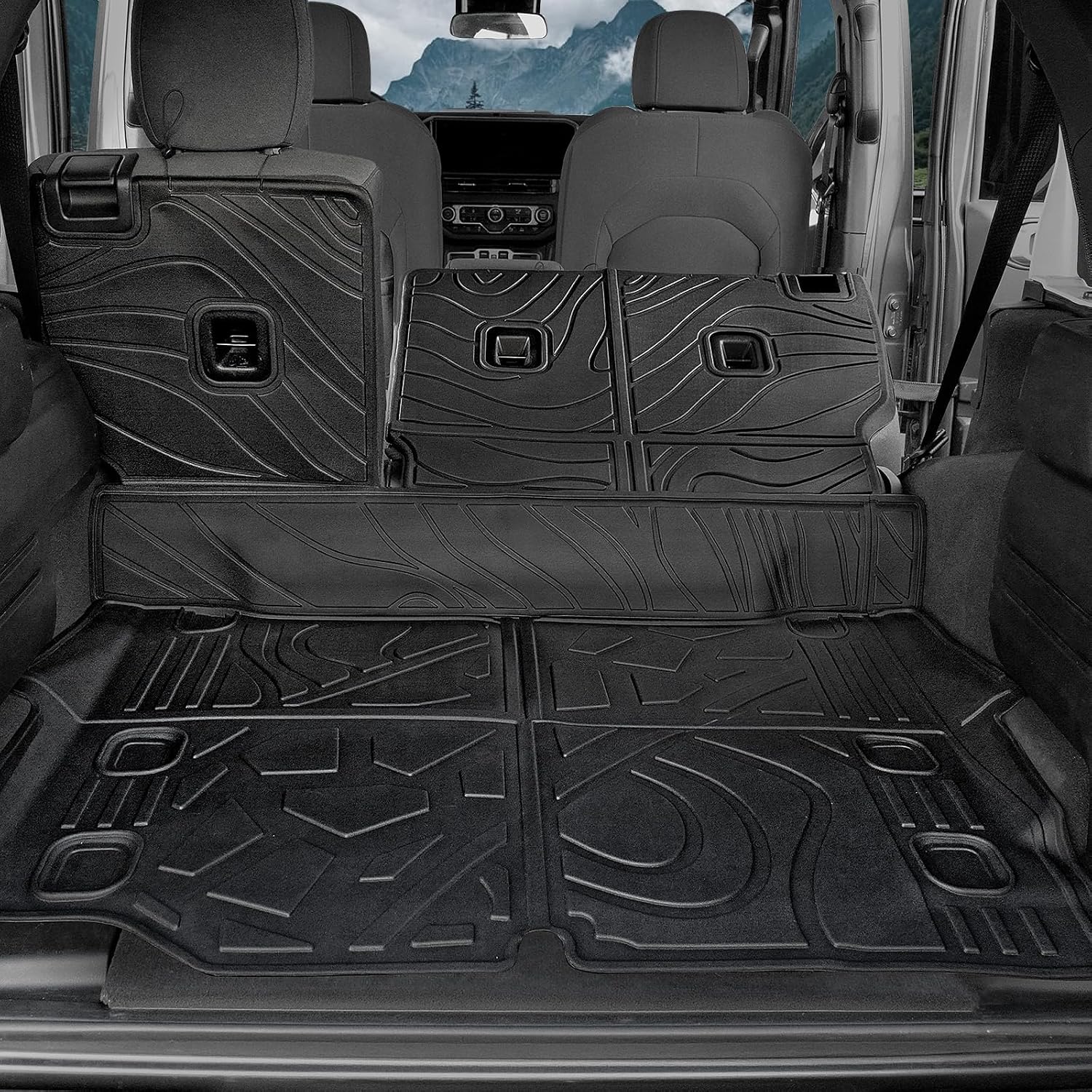 Cargo Mat for 2021-2025 2026 Jeep Wrangler JL 4XE Accessories